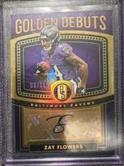 Zay Flowers [Sapphire] #GD-9 Football Cards 2023 Panini Gold Standard Golden Debuts Autographs Prices