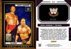 The Rock / Rocky Johnson [Red] #9 Wrestling Cards 2023 Donruss Elite WWE Family Lineage Prices