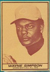 Wayne Simpson [Hand Cut] Baseball Cards 1971 Milk Duds Prices