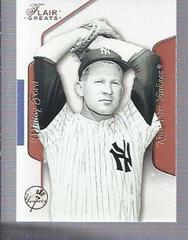 Whitey Ford Baseball Cards 2003 Flair Greats Prices