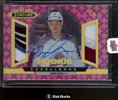 Sampo Ranta [Autograph Patch Red] #RE-8 Hockey Cards 2021 Upper Deck Stature Rookie Excellence Prices