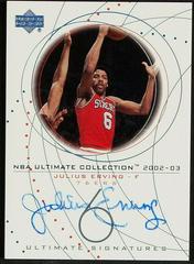 Julius Erving #DR-S Basketball Cards 2002 Ultimate Collection Signatures Prices