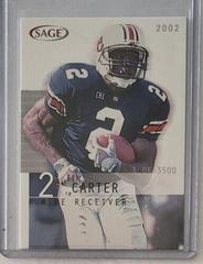 Tim Carter #6 Football Cards 2002 Sage Prices