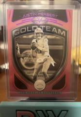 Justin Herbert [Pink] #GT-3 Football Cards 2021 Panini Certified Gold Team Prices