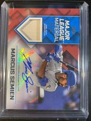 Marcus Semien [Red] #MLMA-MS Baseball Cards 2022 Topps Major League Material Autographs Prices