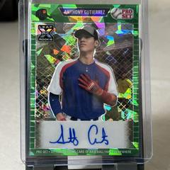 Anthony Gutierrez [Green] Baseball Cards 2021 Pro Set Autographs Prices