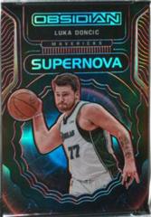 Luka Doncic [Red] #7 Basketball Cards 2021 Panini Obsidian Supernova Prices