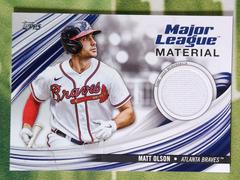 Matt Olson Baseball Cards 2023 Topps Series 1 Major League Material Relics Prices