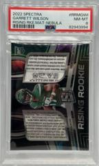 Garrett Wilson [Nebula] #RRM-GWI Football Cards 2022 Panini Spectra Rising Rookie Materials Prices
