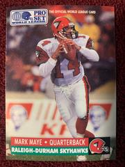 Mark Maye Football Cards 1991 Pro Set Wlaf Inserts Prices