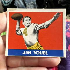 Jim Youel [White Background] #80 Football Cards 1948 Leaf Prices