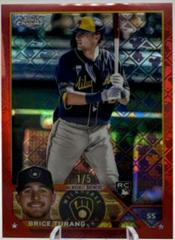 Brice Turang [Logofractor Red] #170 Baseball Cards 2023 Topps Chrome Prices