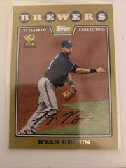 Ryan Braun [Gold] #430 Baseball Cards 2008 Topps Prices