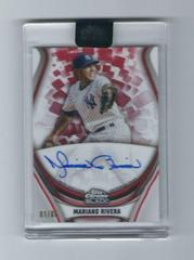 Mariano Rivera [Red Trim] Baseball Cards 2023 Topps Chrome Black Ivory Autographs Prices