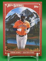Yordan Alvarez [Bright Red] #89 Baseball Cards 2023 Topps X Bob Ross The Joy Of Prices