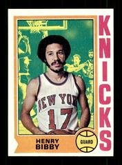 Henry Bibby Basketball Cards 1974 Topps Prices
