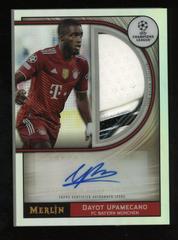 Dayot Upamecano #MB-DU Soccer Cards 2021 Topps Merlin Chrome UEFA Match Ball Signatures Prices