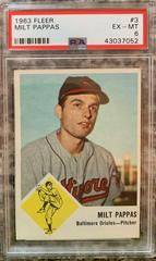 Milt Pappas #3 Baseball Cards 1963 Fleer Prices