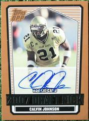 Calvin Johnson [Autograph] Football Cards 2007 Topps Draft Picks & Prospects Prices