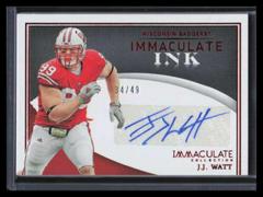 J. J. Watt [Ruby] #IN-TWA Football Cards 2022 Panini Immaculate Collegiate Ink Autographs Prices