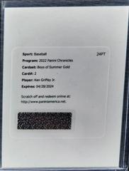 Ken Griffey Jr. [Gold] #BOS-KG Baseball Cards 2022 Panini Chronicles Boys of Summer Autographs Prices