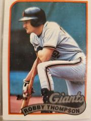 Robby Thompson Baseball Cards 1989 Topps Prices