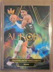 Giannis Antetokounmpo #14 Basketball Cards 2023 Panini Court Kings Aurora Prices