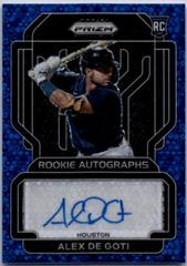 Alex De Goti [Blue Donut Circles Prizm] #RA-AD Baseball Cards 2022 Panini Prizm Rookie Autographs Prices