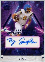 Ty Simpson [Navy] #UF-TS1 Football Cards 2022 Leaf Ultimate Draft Futures Autographs Prices