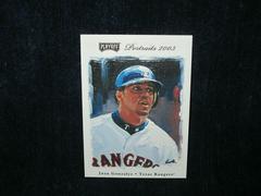Juan Gonzalez #37 Baseball Cards 2003 Playoff Portraits Prices