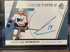 James van Riemsdyk Hockey Cards 2022 SP Authentic Sign of the Times Prices