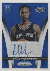 Kyle Anderson Red Prizm Basketball Cards 2014 Panini Prizm Rookie Autographs Blue Prices