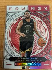 Stephen Curry [Red Flood] #1 Basketball Cards 2022 Panini Obsidian Equinox Prices