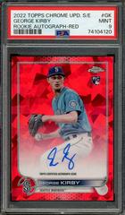 George Kirby [Red] #RA-GK Baseball Cards 2022 Topps Chrome Update Sapphire Rookie Autographs Prices