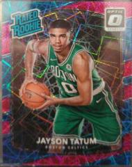 Jayson Tatum [Pink Velocity] Basketball Cards 2017 Panini Donruss Optic Prices