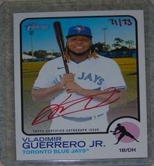 Vladimir Guerrero Jr. [Special Edition Red Ink] #ROA-VG Baseball Cards 2022 Topps Heritage Real One Autographs Prices