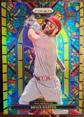 Bryce Harper [Gold Prizm] #SG-4 Baseball Cards 2022 Panini Prizm Stained Glass Prices