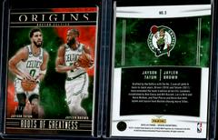 Jaylen Brown / Jayson Tatum [Red] #3 Basketball Cards 2023 Panini Origins Roots of Greatness Prices
