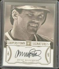 Ryne Sandberg #HOF-RYN Baseball Cards 2013 Panini Cooperstown Signatures Prices