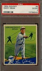 Dizzy Dean Baseball Cards 1934 Goudey Prices