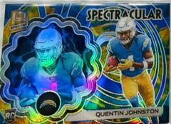 Quentin Johnston [Splatter Neon] #9 Football Cards 2023 Panini Spectra Spectracular Prices
