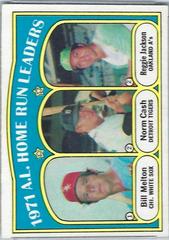 AL Home Run Leaders [Melton, Cash, Jackson] #90 Baseball Cards 1972 O Pee Chee Prices