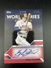 Kyle Tucker [Red] Baseball Cards 2023 Topps World Series Champion Autograph Prices