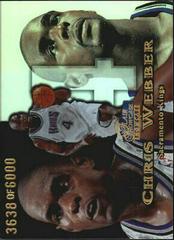 Chris Webber Row 1 #67 Basketball Cards 1998 Flair Showcase Prices