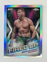 Dricus Du Plessis [Refractor] #FDP-12 Ufc Cards 2024 Topps Chrome UFC Fired Up Prices