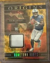 Anthony Richardson [Gold] #HR-AR Football Cards 2023 Panini Origins Hometown Roots Prices