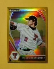 Mason Montgomery [Gold Prizm] #191 Baseball Cards 2021 Panini Prizm Draft Picks Prices