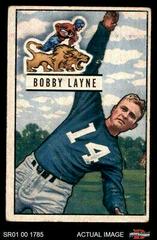 Bobby Layne #102 Football Cards 1951 Bowman Prices