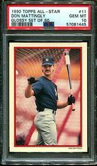 Don Mattingly #11 Baseball Cards 1990 Topps All Star Glossy Set of 60 Prices
