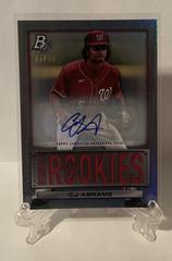 CJ Abrams [Autograph] Baseball Cards 2022 Bowman Platinum Renowned Rookies Prices